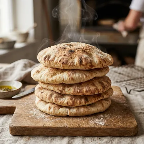 Warm pita bread